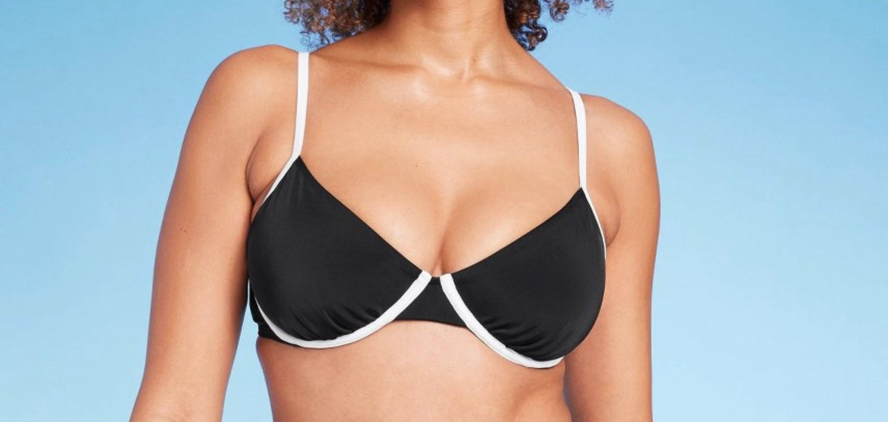 Women's Underwire Contrast Band Bikini Top
- Shade & Shore™