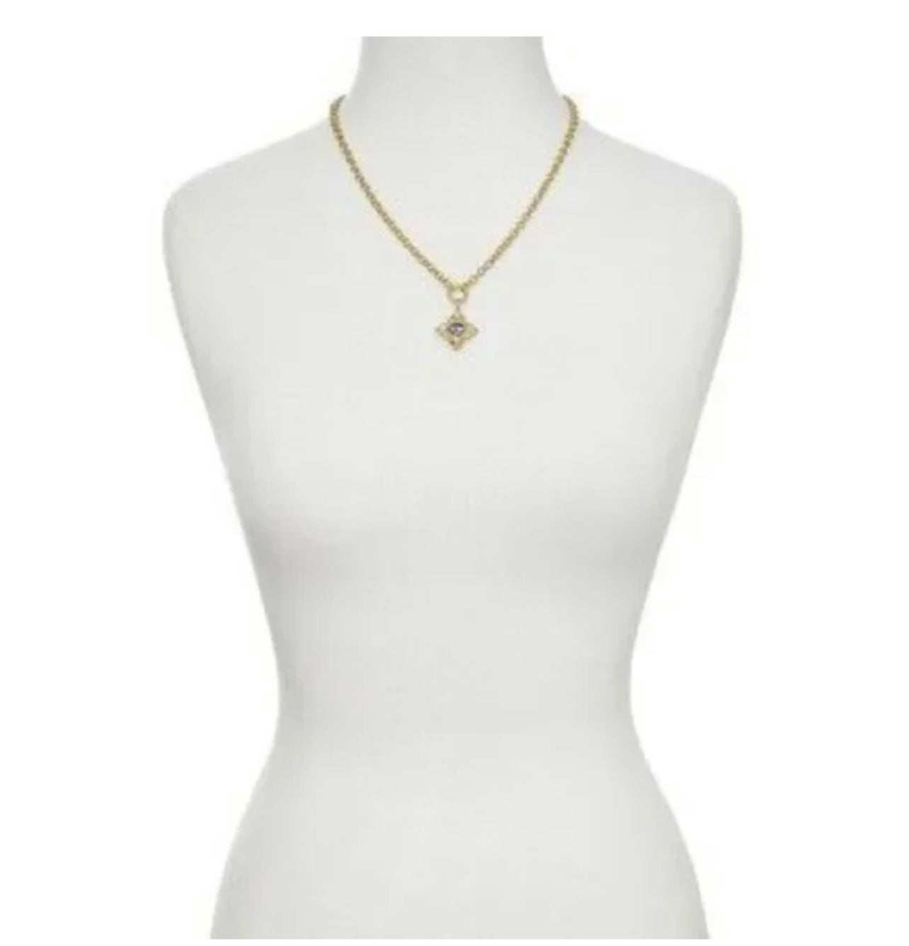 Kendra Scott Lily 14K Gold Over Brass Chain Pendant Necklace - Blue