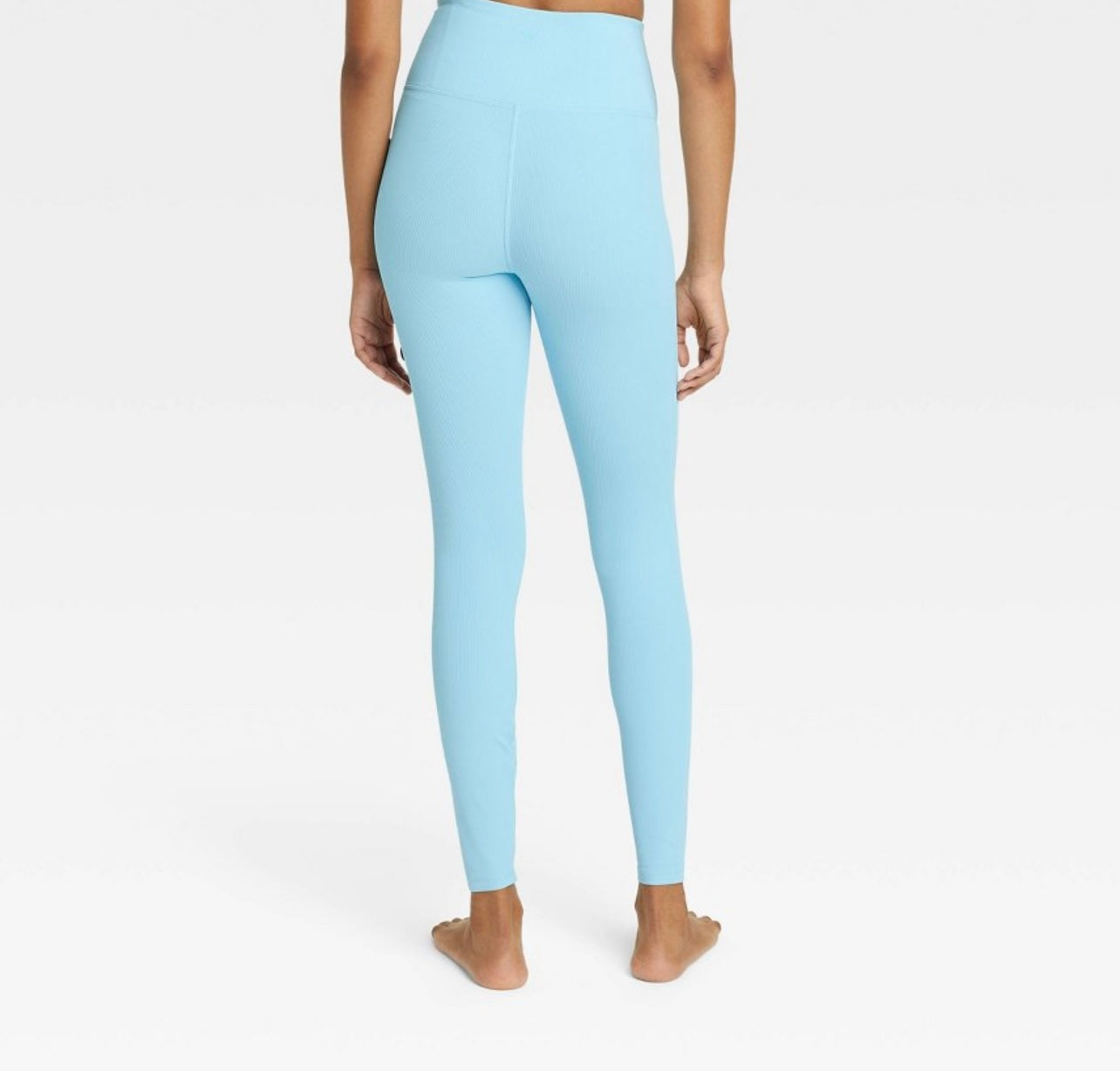 Women's Ultra High-Rise Rib Leggings - All In Motion™ Light Blue