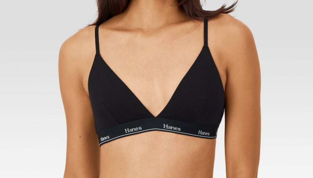 Hanes Originals Women's 2pk Stretch Triangle
Bralette