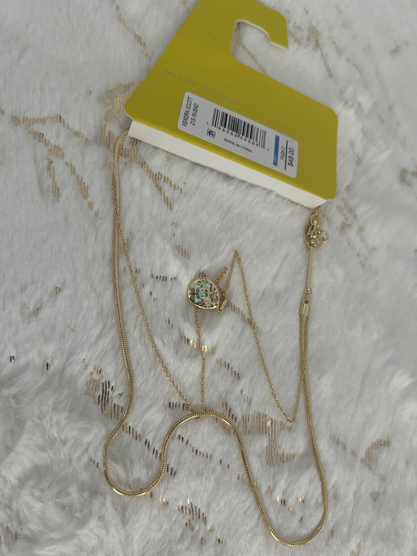Kendra Scott Sami 14K Gold Over Brass Multi-Strand Necklace - Dichroic Glass