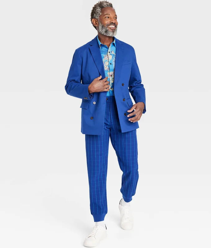 Houston White Adult Double-Breasted Blazer