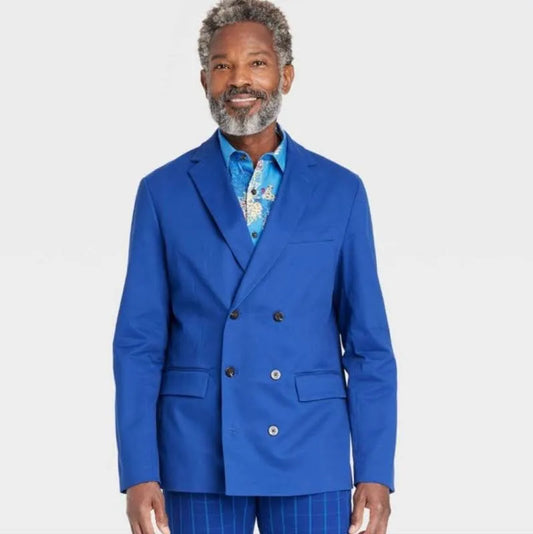 Houston White Adult Double-Breasted Blazer