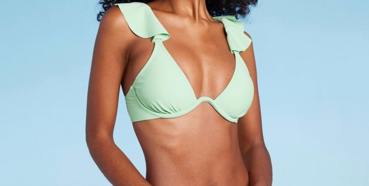 Women'sRuffle Continuous Underwire Bikini
Top - Shade & Shore™Chic Adjustable Straps, Full Lining, Removable Padding