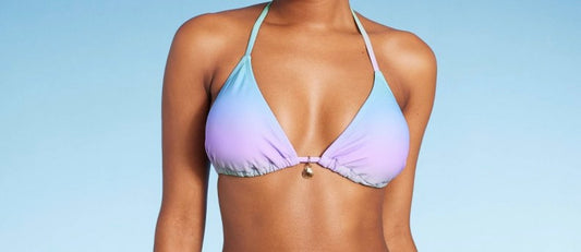 Women's Triangle Bikini Top with Shell Charm
- Wild Fable™