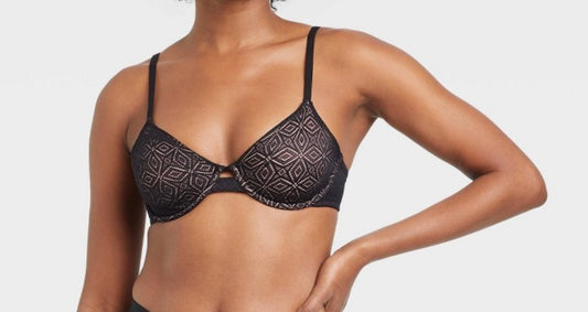 Women's Unlined Molded Lace Bra - Auden™
Black 36A
