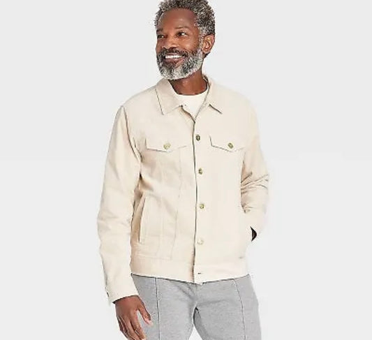 Houston White Adult Corduroy Trucker Jacket -