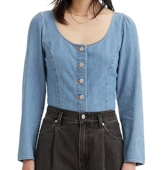 Levi's Women's Daryn Corset Long Sleeve Blouse